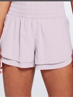 CALIA by Carrie Underwood Light Pink Layered Athletic Shorts